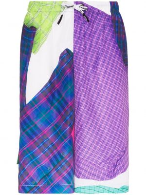 Shorts de sport à carreaux Duoltd violet