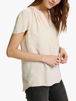 Жаккардовая блузка с коротким рукавом Saint Tropez
