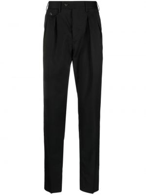 Pantaloni chino plisate Lardini negru