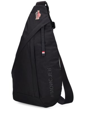 Nylónová crossbody kabelka Moncler Grenoble čierna