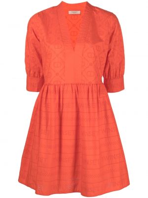 Utsvängd klänning Twinset orange