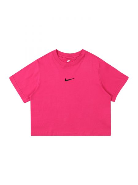 Nike Sportswear Tričko  fuksia / čierna