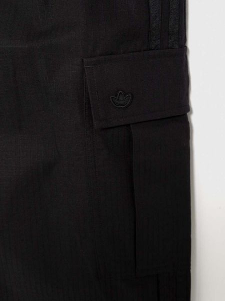 Bavlněné cargo kalhoty Adidas Originals černé