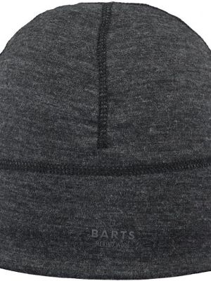 Přiléhavý čepice z merino vlny Barts šedý