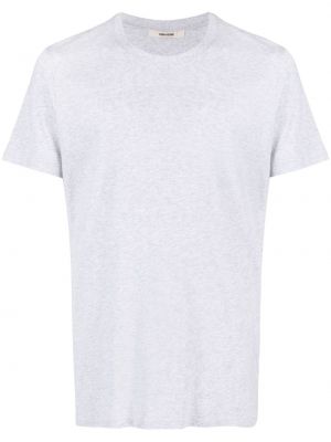 Siuvinėtas marškinėliai Zadig&voltaire pilka