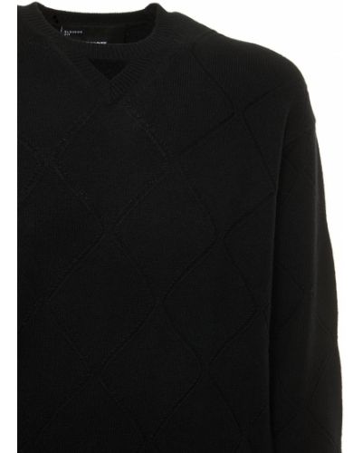 Vlnený sveter Neil Barrett čierna