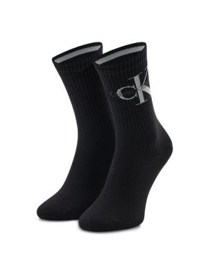 Ψηλές κάλτσες Calvin Klein Jeans μαύρο