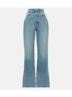 Straight leg jeans a vita alta baggy Re/done blu