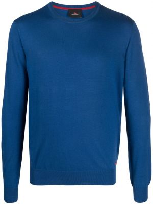 Pullover aus baumwoll mit rundem ausschnitt Peuterey blau