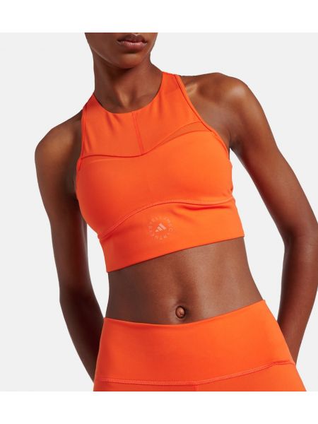 Spor dalları sütyen Adidas By Stella Mccartney turuncu