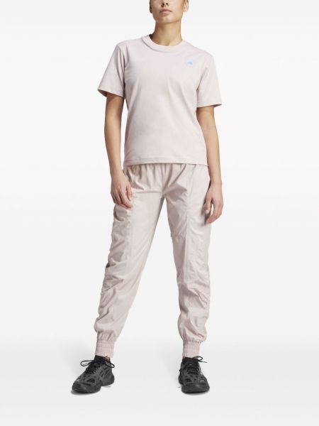 Kalhoty s potiskem Adidas By Stella Mccartney růžové