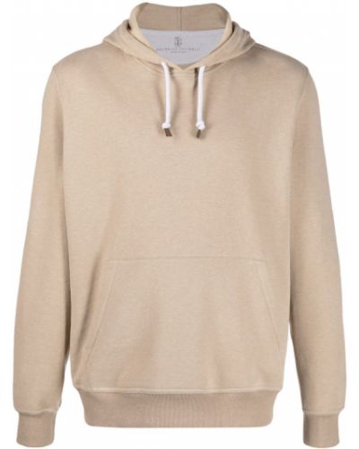 Sudadera con capucha Brunello Cucinelli beige