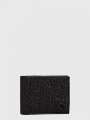 Usnjena denarnica Coach črna