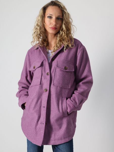 Джинсовая куртка софтшелл Miracle Of Denim фиолетовая