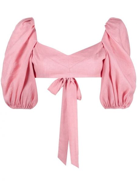 Crop top Zimmermann rosa