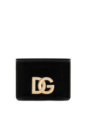 Lakuota iš natūralios odos rankinė per petį Dolce & Gabbana