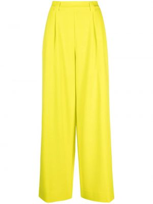 Kalhoty s vysokým pasem s páskem z polyesteru Essentiel Antwerp - žlutá