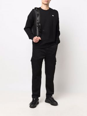 Sweatshirt mit rundhalsausschnitt Diesel schwarz