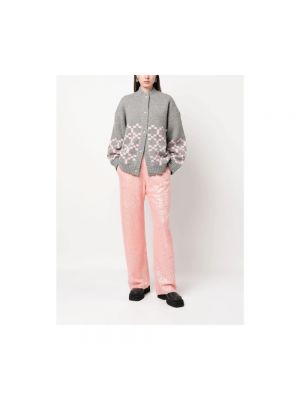 Pantalones con lentejuelas Stine Goya rosa