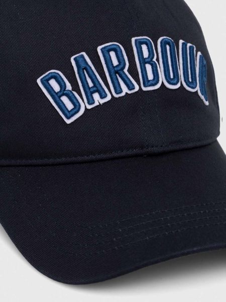 Bombažna kapa Barbour modra