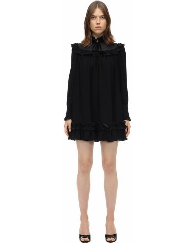 Плаття міні з віскози Marc Jacobs, чорне