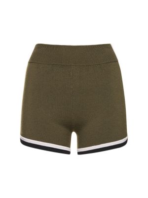 Pantalones cortos de lana Nagnata verde