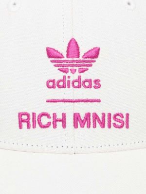 Kšiltovka s aplikacemi Adidas Originals bílá