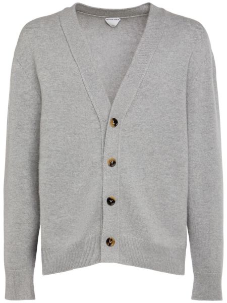 Klassisk cardigan i kashmir Bottega Veneta grå