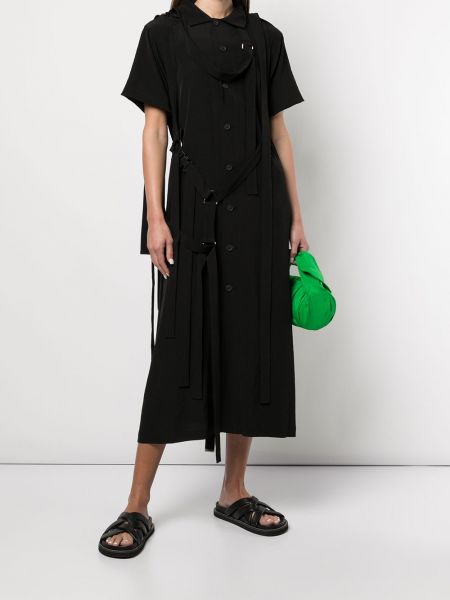 Vestido camisero Yohji Yamamoto negro