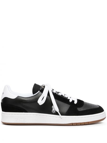 Sneakers με κορδόνια με δαντέλα Polo Ralph Lauren μαύρο