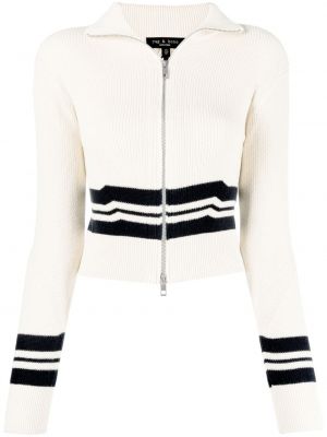 Pruhovaný bavlnený sveter na zips Rag & Bone