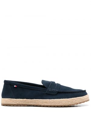 Espadrillos i läder Tommy Hilfiger blå