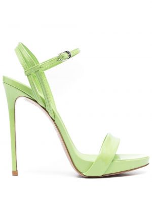 Sandale din piele Le Silla verde