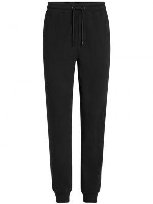 Памучни спортни панталони с принт Karl Lagerfeld черно