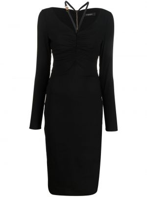 Миди рокля Versace черно