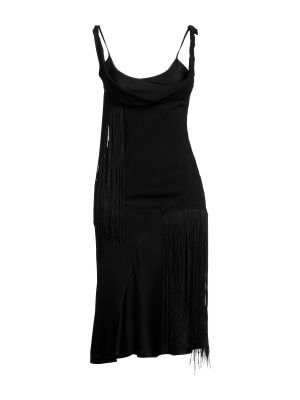 Платье миди Victoria Beckham черное