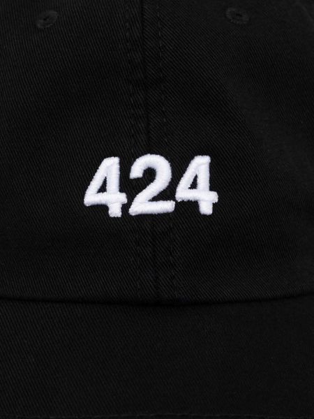 Șapcă din bumbac 424 negru