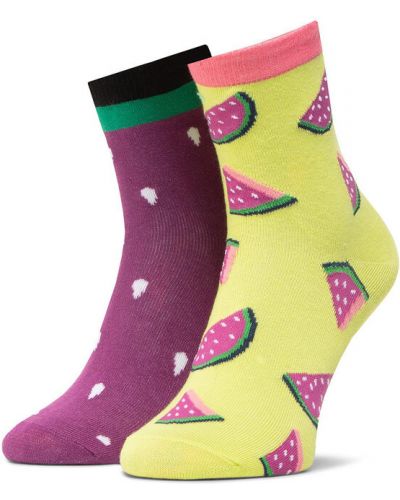 Носки в горошек Dots Socks фиолетовые