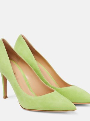 Ruskind pumps Gianvito Rossi grøn