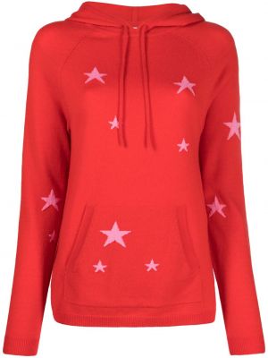 Pletena hoodie s kapuljačom s uzorkom zvijezda Chinti & Parker