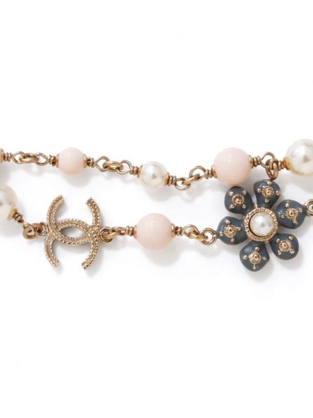 Perlen kette mit perlen Chanel Pre-owned gold