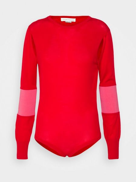 Bluzka Victoria Beckham czerwona