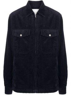 Kokvilnas krekls velveta Marant zils