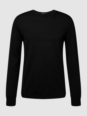 Sweter z wełny merino Joop! Collection czarny
