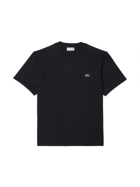 Koszulka z krótkim rękawem klasyczna Lacoste czarna