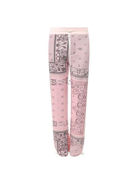 Хлопковые брюки Amiri, розовые