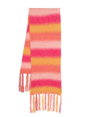 Плетен шал на райета Msgm розово