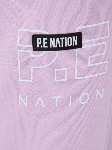 Spodnie sportowe bawełniane P.e Nation fioletowe