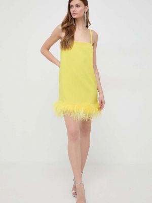 Платье мини Pinko желтое
