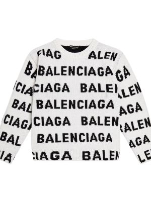 Ull strikkegenser for jenter Balenciaga Kids